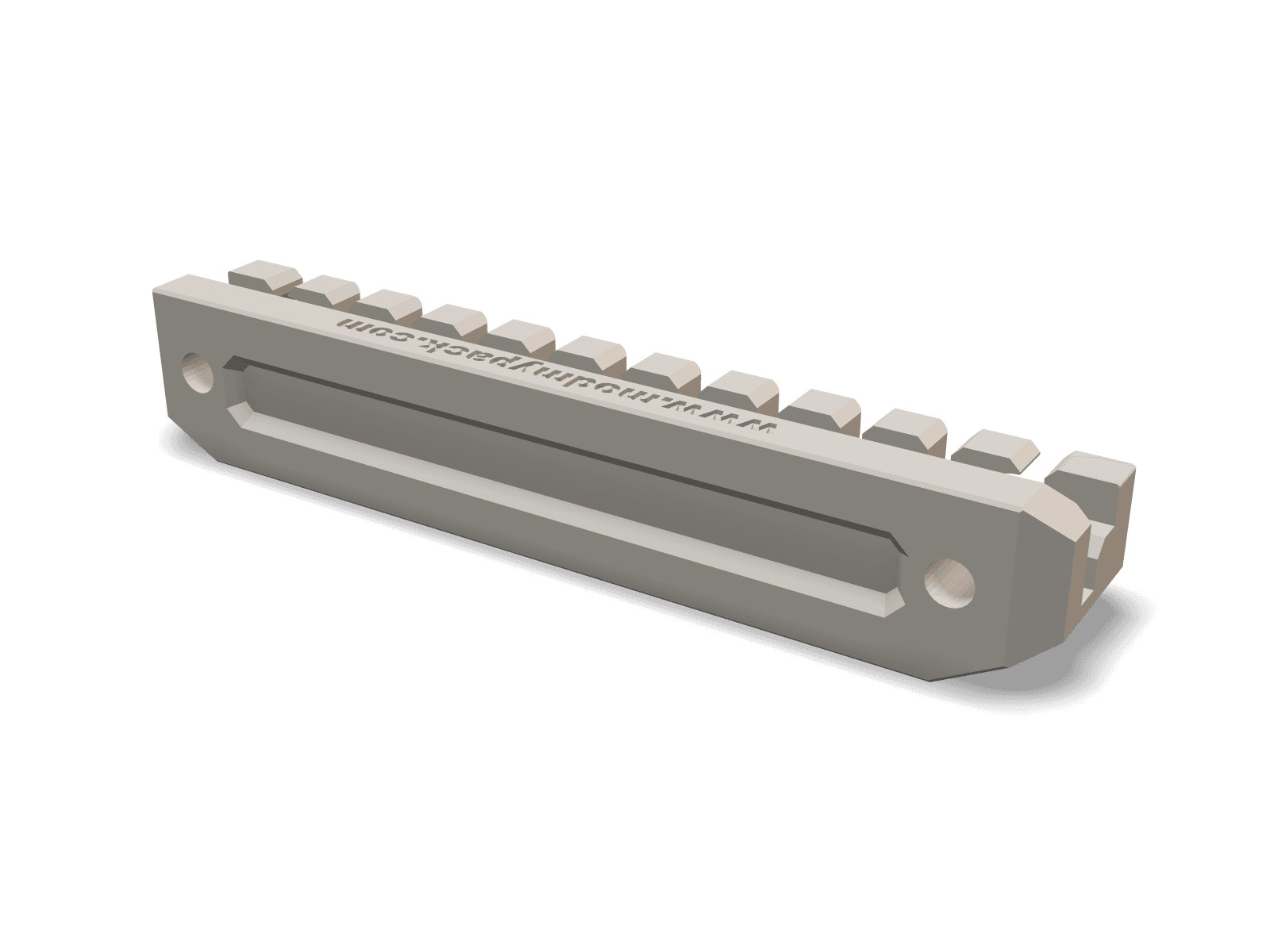 Render of the cradle from behind and to the left